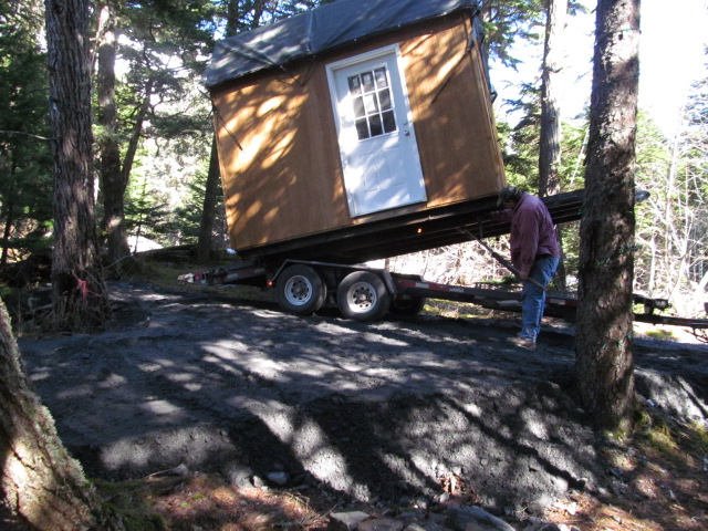 A new shed at Ken's Girdwood property